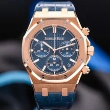 2025 Audemars Piguet Royal Oak Blue Dial/Rose Gold - 26240OR.OO.D315CR.02 2