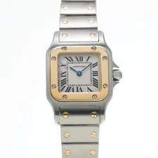 Cartier — Cartier Santos Galbe SM W20012C4 Ivory Watches Quartz Ginzo — Watch — resale