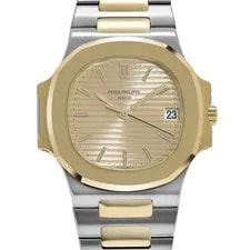 Patek Philippe Nautilus 3800/1AJ Stainless Steel Yellow Gold Champagne Dial 4