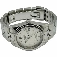 Tudor Glamour Date 55000 Silver Stainless Steel Automatic 4