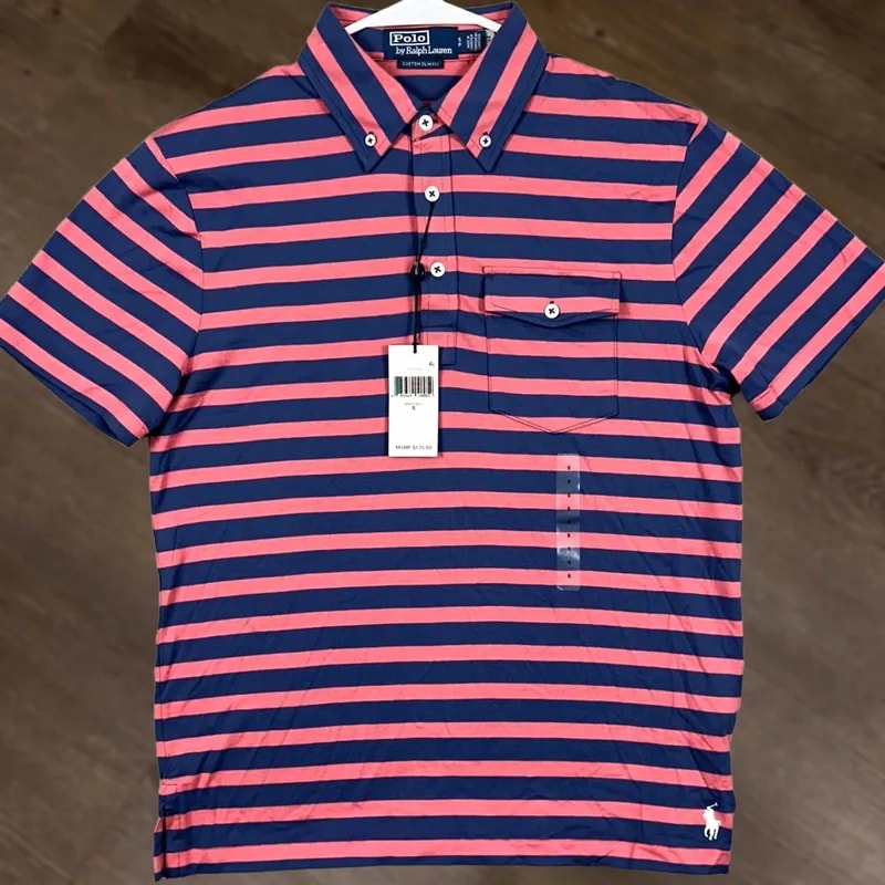 Polo Ralph Lauren — Polo Ralph Lauren Polo Shirt Small Striped Rugby Short Sleeve NEW — streetwear — resale