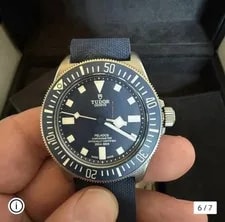Tudor Pelagos FXD Automatic Diver 42mm Titanium Blue Dial Fabric Strap Box 2