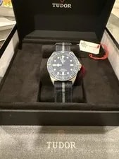Tudor Pelagos FXD Automatic Diver 42mm Titanium Blue Dial Fabric Strap Box 4