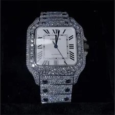 Cartier — Cartier Santos Diamond White Face — Watch — resale