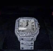 Cartier Santos Diamond White Face 2