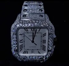 Cartier Santos Diamond White Face 3