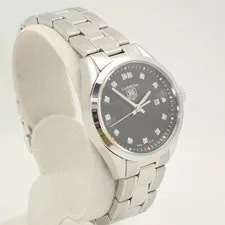 TAG Heuer SS Carrera Black Dial Diamond 13P Date * W0 4