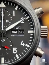 IWC Pilot Chronograph IW389101 Black Ceramic 44.5mm Box Papers 2023 3