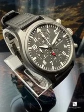 IWC Pilot Chronograph IW389101 Black Ceramic 44.5mm Box Papers 2023 4