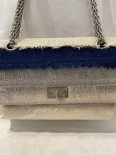 Chanel Small Striped Flap Turn Lock Chain Strap Pockets 2