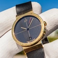 18K Yellow Gold Porsche Design Ref. 3330. Quartz Cal. 2210 1990s Sector Dial 2
