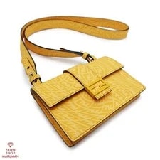 Fendi — Fendi Flat Baguette Small 7M0295 Afsm X Mar — Handbag — resale