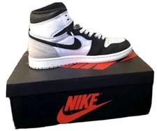 Air Jordan 1 Retro High OG Bleached ’S Size US 8/’s 9.5 555088-108 3