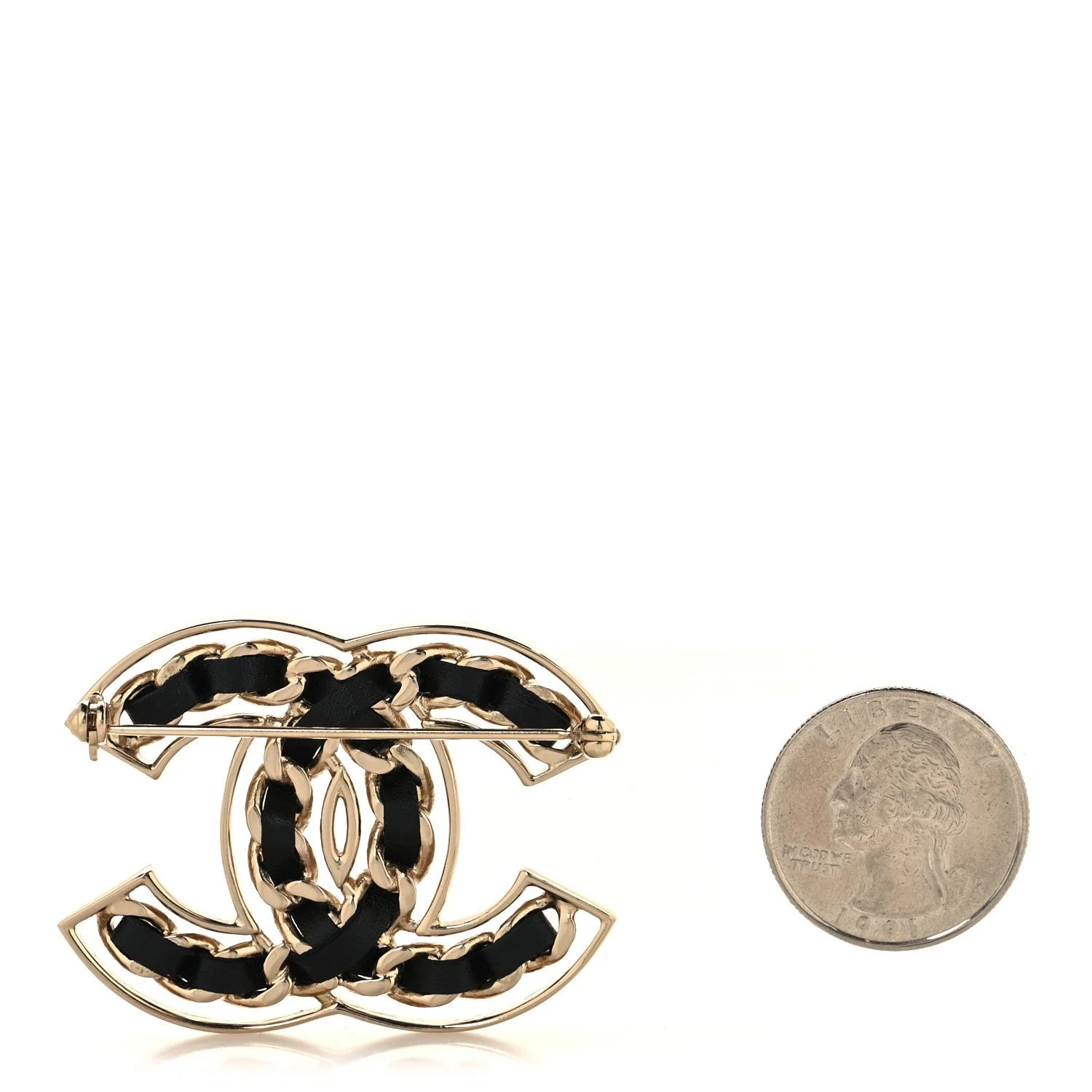 Chain CC Brooch 2
