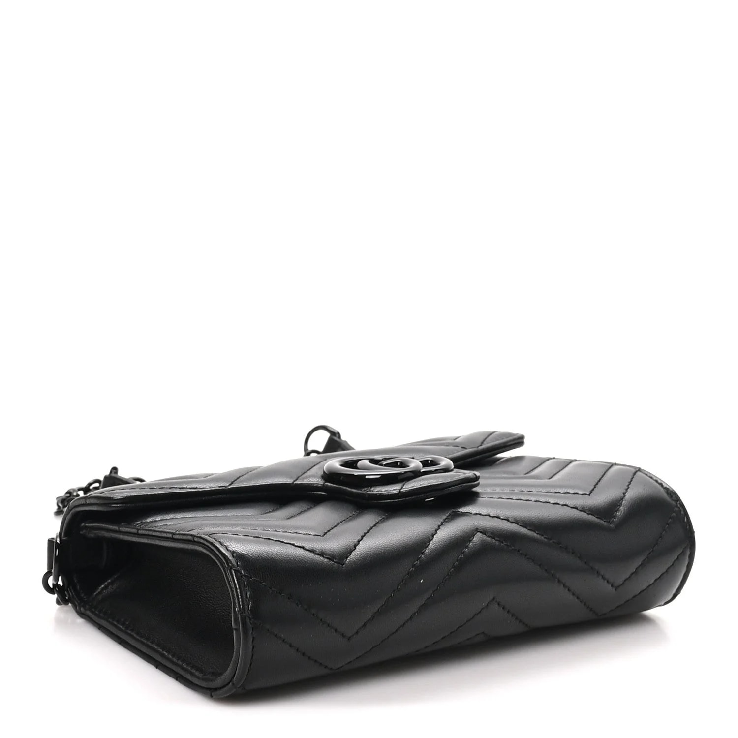 Matelasse Monochrome GG Marmont Wallet on Chain 4