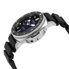 Panerai Submersible Black Dial Black Rubber PAM00683 2