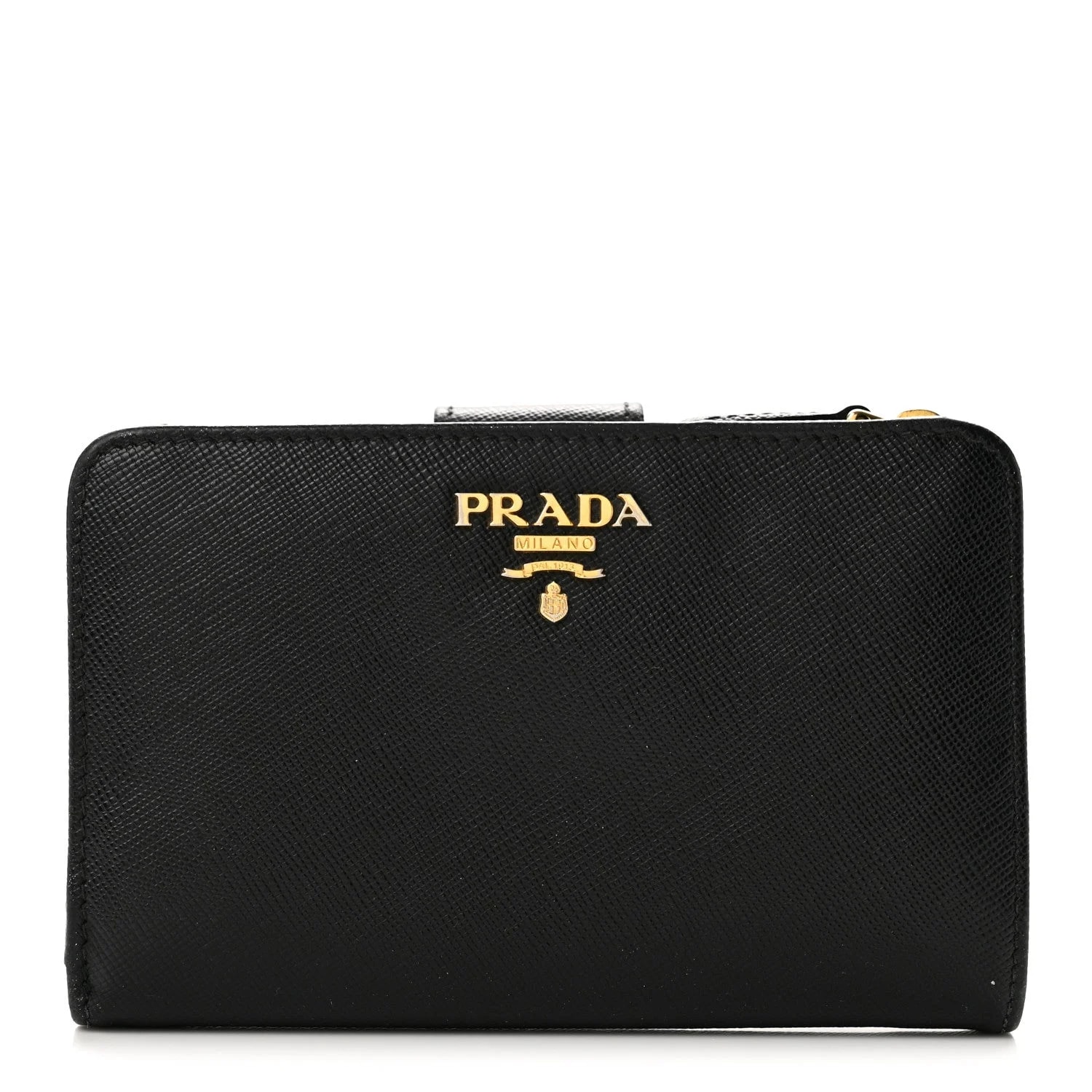 Prada — Metal Compact Zip Around Wallet — Accessory — resale