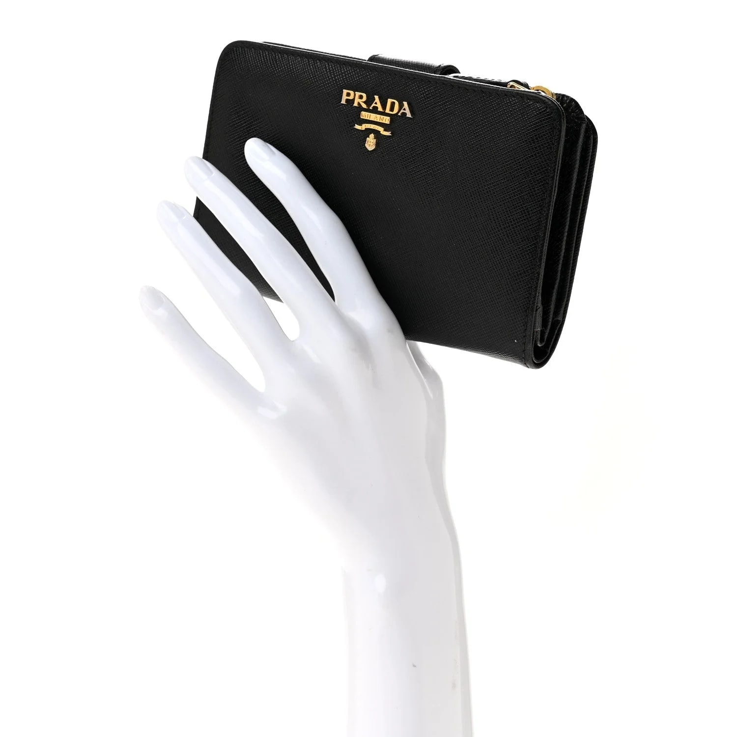 Metal Compact Zip Around Wallet 2