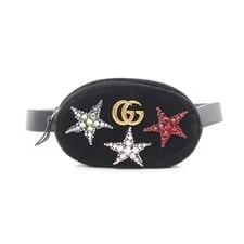Gucci — Gucci GG Marmont Rhinestone Star Waist Fabric 18x11cm — Handbag — resale