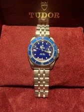 Tudor Prince Date Mini Sub 73190 Date Blue Dial Working From Japan 2