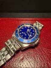Tudor Prince Date Mini Sub 73190 Date Blue Dial Working From Japan 4