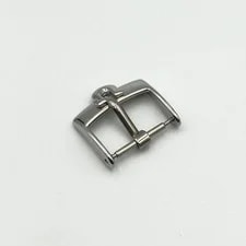 Omega Buckle 16mm Silver Engraving 2