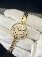 Rolex Lady Cocktail 9ct Gold 26mm Art Deco Antique Bracelet 3