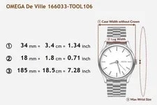 New Belt Omega de Ville Ref.166033-TOOL 106 AT From Japan Y874 2