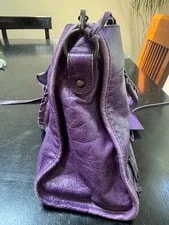 Balenciaga Classic City in Ultraviolet Distressed Hardware RH 3
