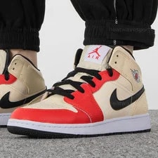 Air Jordan 1 Mid SS GS 'Dunk Contest' DV7012-100 New Sizes 3