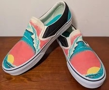 NEW Vans Limited Edition Hawaii Pipe Masters Slip-On Shoes Size 9.5/ 11 2