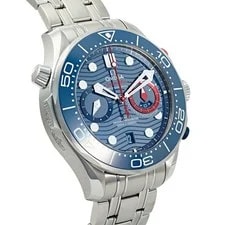 Omega Seamaster 210.30.44.51.03.002 Automatic Winding 44mm Blue Stainless New 2