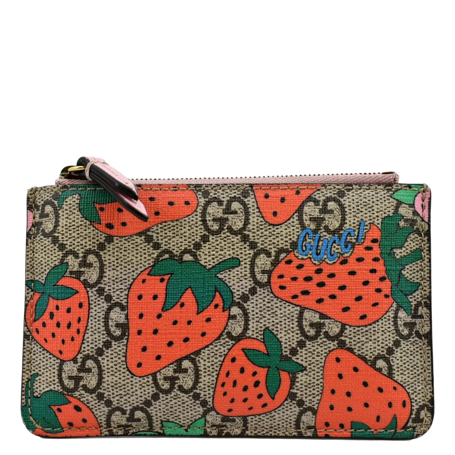 Gucci — Gucci Strawberry Printed Key Case 573841 — Accessory — resale