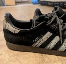 Star Wars Adidas Gazelle and Reflective Darksaber Cracked 3