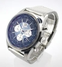 Breitling Transocean Unitime AB0510 46mm Steel Chrono B05 World Time Mesh Strap 3