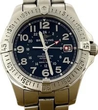 Breitling Colt GMT A32350 Black Dial 40mm Automatic Excellent A6265 3