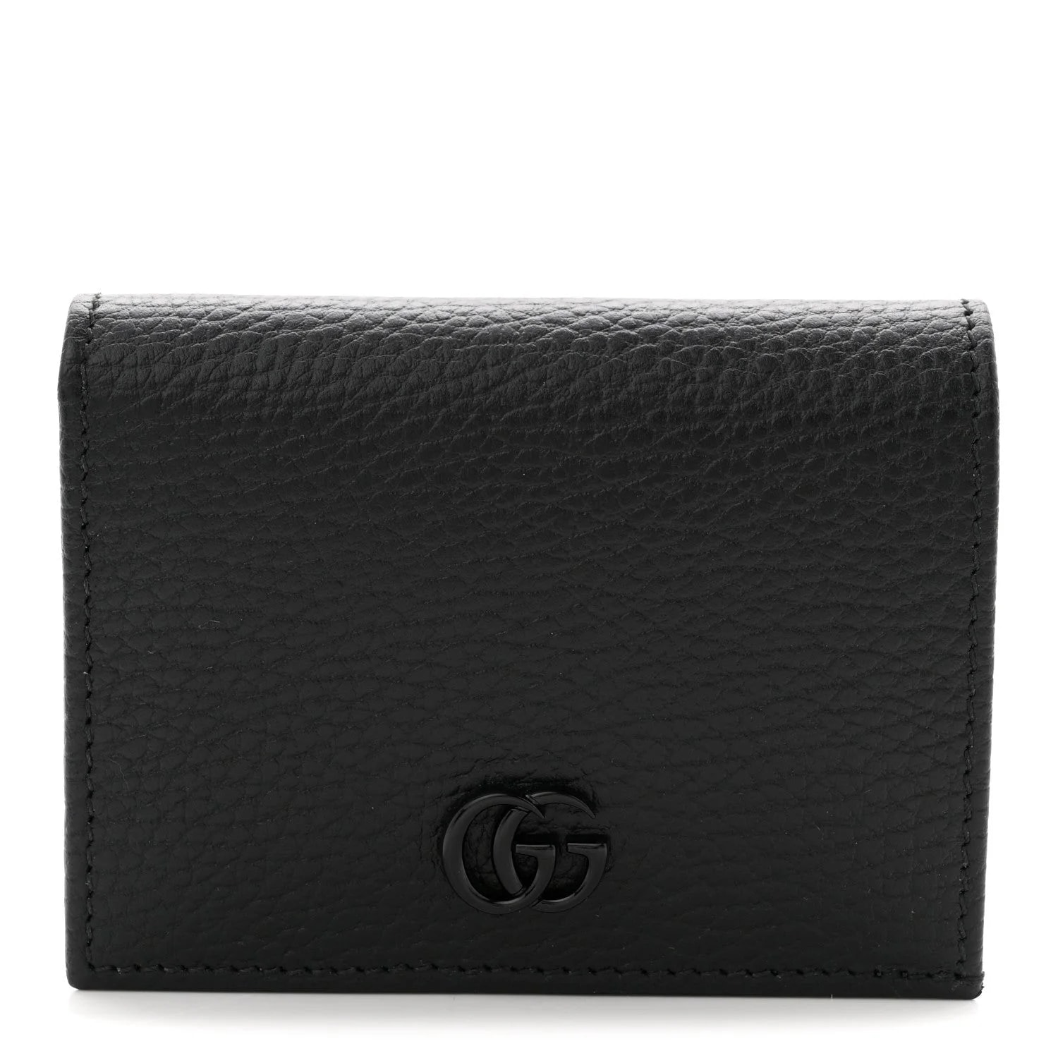 Gucci — Dollar Enamel Monochrome GG Marmont Card Case — Accessory — resale