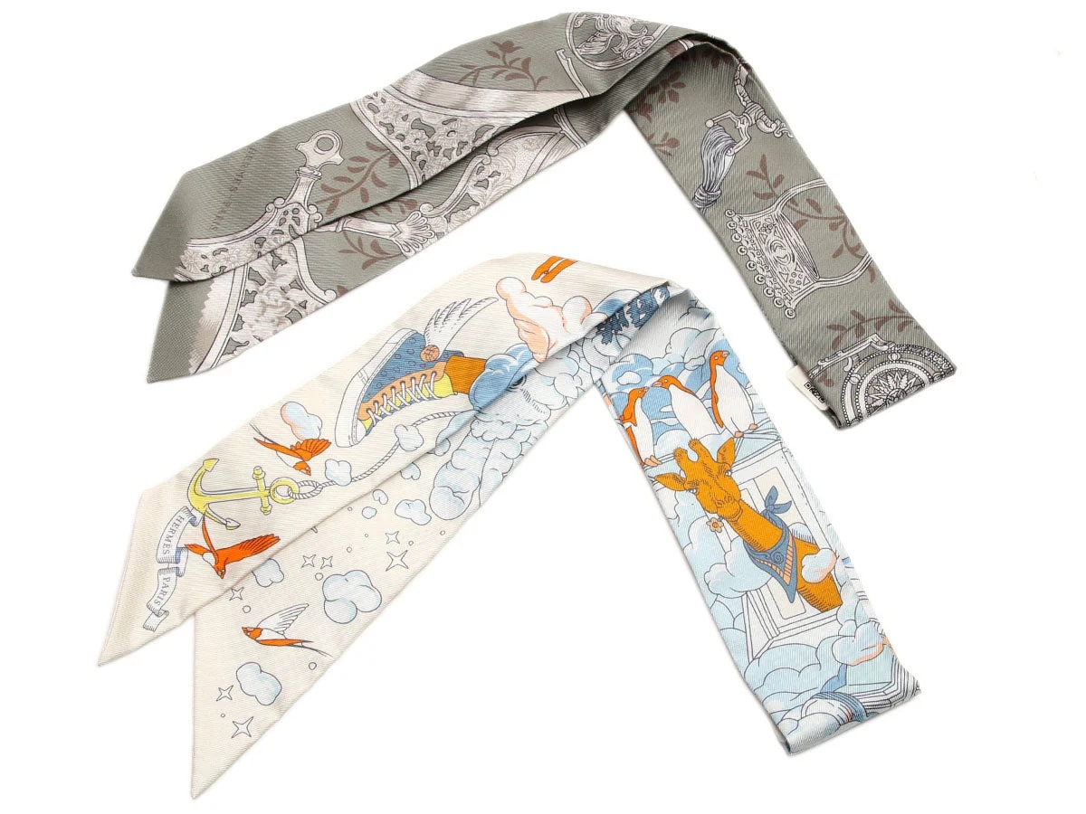 Hermès — Hermès Etriers Remix and Sur Mon Nuage Twilly Pair — Accessory — resale