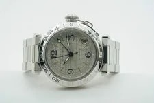 Cartier — Cartier Pasha C GMT 35mm Black Dial Date W31079M7 2377 Automatic 11/2008 11667U — Watch — resale