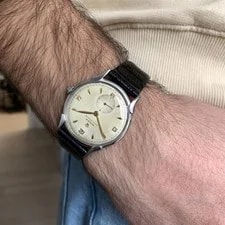Rolex Precision Ultra Flat 4498 Fancy Lugs Ivory Dial 1952 4