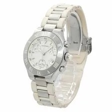 Cartier — Cartier Must 21 Chronoscaph W10197U2 Chronograph ' Date, White — Watch — resale