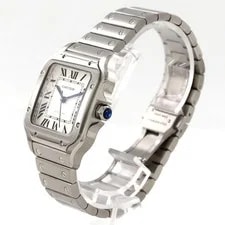 Authentic Cartier Santos de MM WSSA0029 Stainless Steel Mechanical A... 2