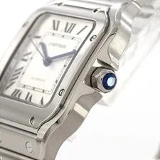 Authentic Cartier Santos de MM WSSA0029 Stainless Steel Mechanical A... 4