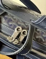 Goyard Pattern Backpack With Adjustable Strap and Dual Zipper 4