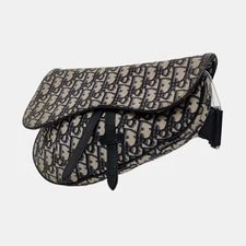 Dior Saddle Iconic Embroidered Print Monogram - Excellent #WYM9R7 3