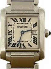 Cartier Tank Francaise MM W51011Q3 2465 Quartz Excellent A6129 3