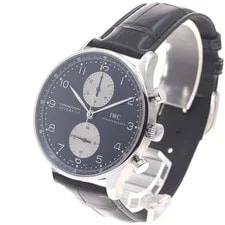 IWC Portugieser IW371404 41mm SS Black / Silver #C21716 2