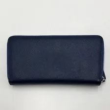 Excellent Condition Prada Long Wallet Embossed Triangle Logo Bl 3