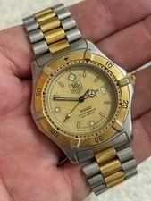TAG Heuer 2000 Series 932.206 Good Quartz Two-Tone Stainless Steel Gold Dial 2
