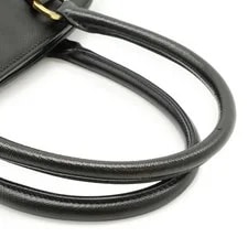 Prada Triangle Logo 2Way Crossbody Dome Shape Leat 4